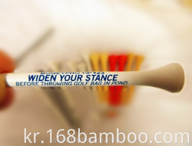 Bamboo golf tee with your logo